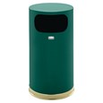 The Metallic Series 12 Gallon FGSO16 Indoor Waste Container is made from heavy-gauge, fire-safe steel with a sleek design that blends nicely with upscale interiors.