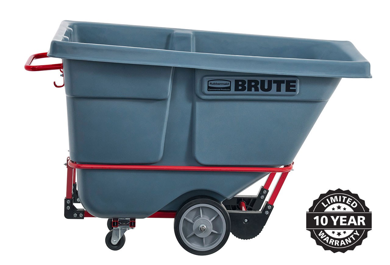 The BRUTE Heavy Duty Tilt Truck has industrial strength construction and can transport heavy loads up to 1,400 lbs. with ease.