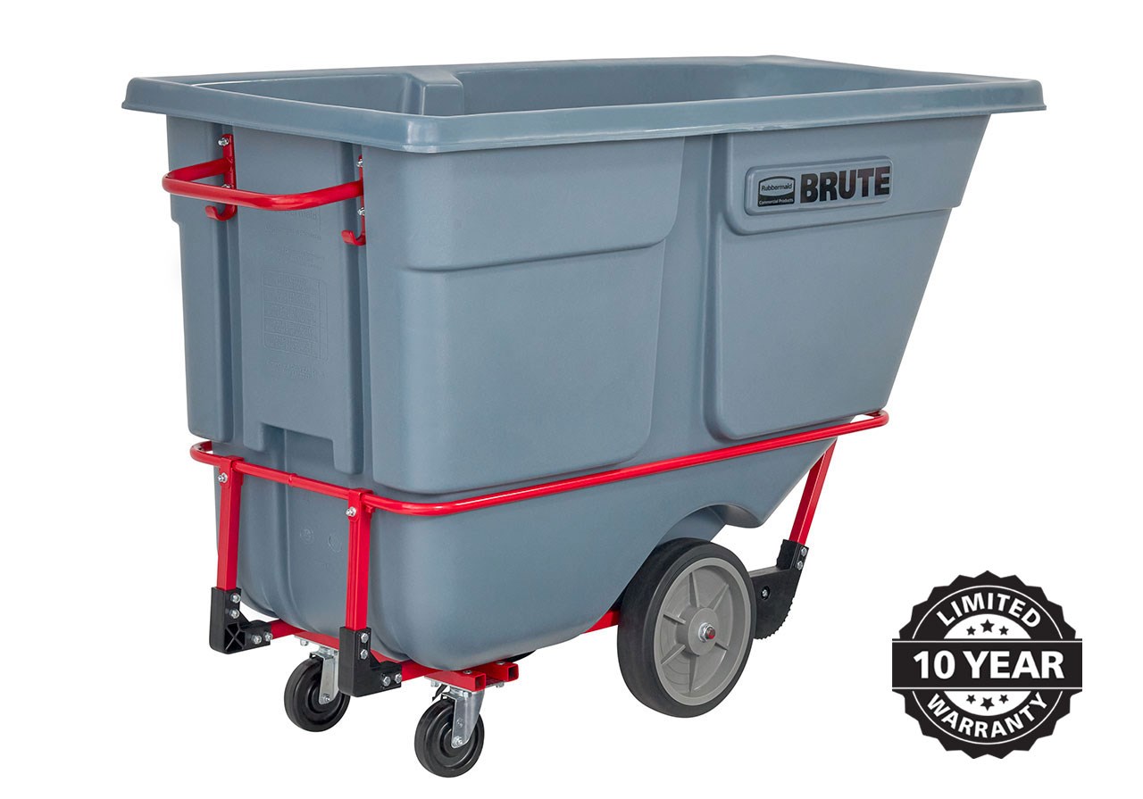 The BRUTE Heavy-Duty Tilt Truck has industrial strength construction and can transport heavy loads up to 2,100 lbs. with ease.