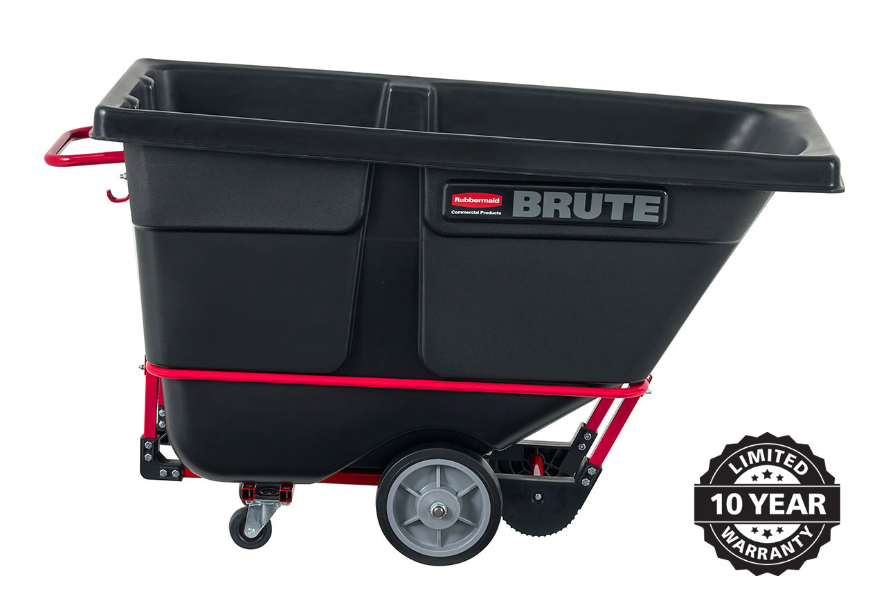 The BRUTE Heavy-Duty Tilt Truck has industrial strength construction and can transport heavy loads up to 1,400 lbs. with ease.