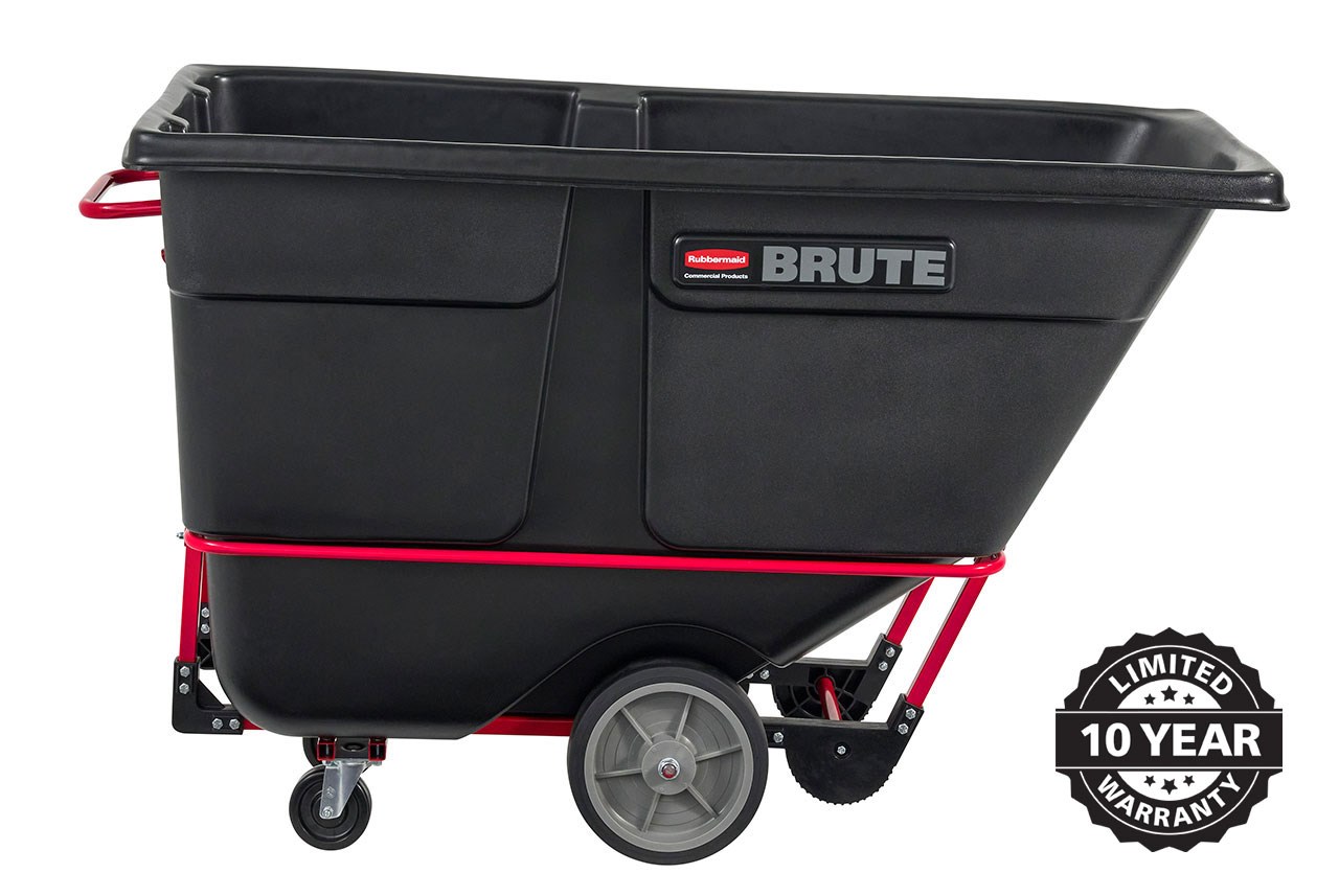 The BRUTE Heavy-Duty Tilt Truck has industrial strength construction and can transport heavy loads up to 2,100 lbs. with ease.