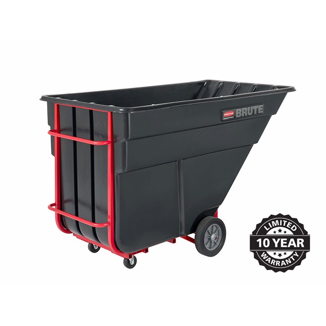 The BRUTE Heavy-Duty Tilt Truck has industrial strength construction and can transport heavy loads up to 2,300 lbs. with ease.