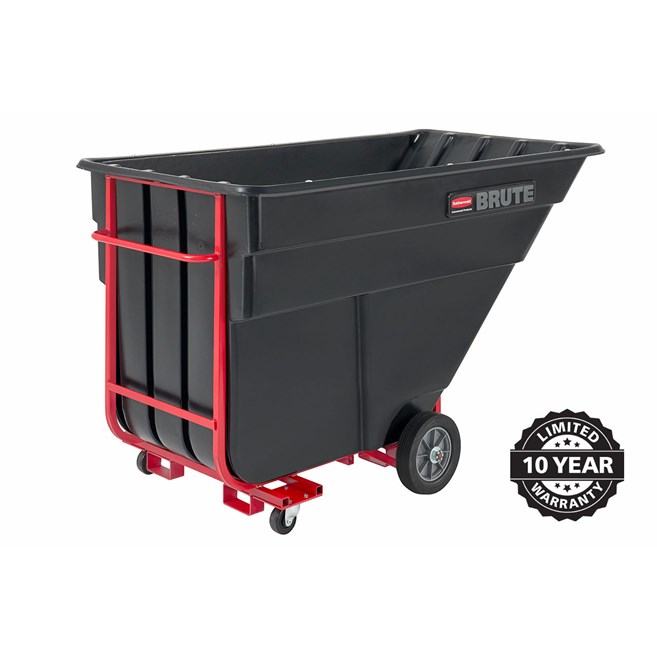 The BRUTE Forkliftable Tilt Truck offers industrial strength construction to transport heavy loads up to 1,500 lbs.