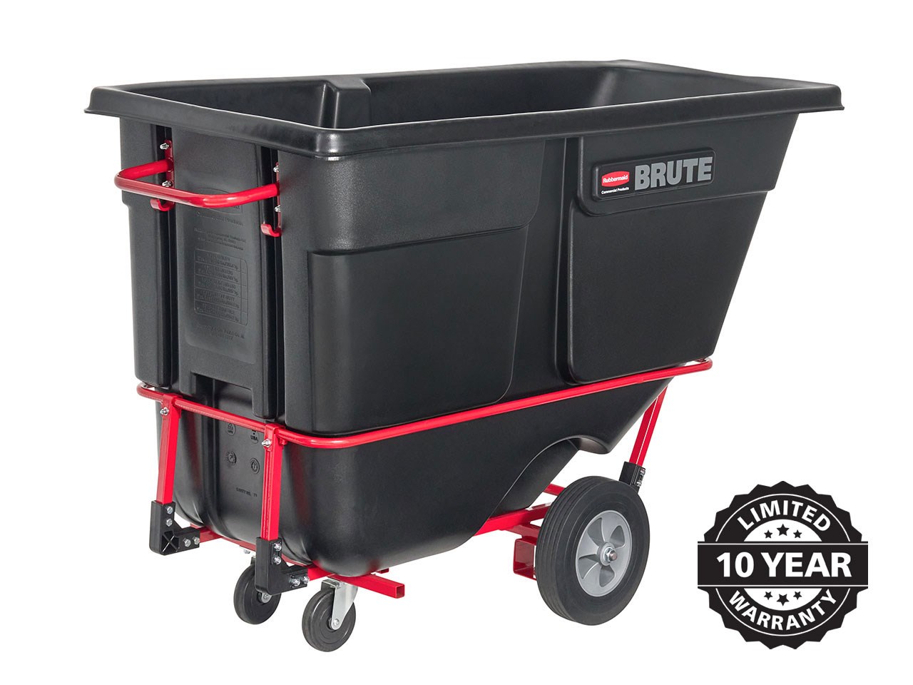 The BRUTE Forkliftable Tilt Truck offers industrial strength construction to transport heavy loads up to 1,250 lbs.