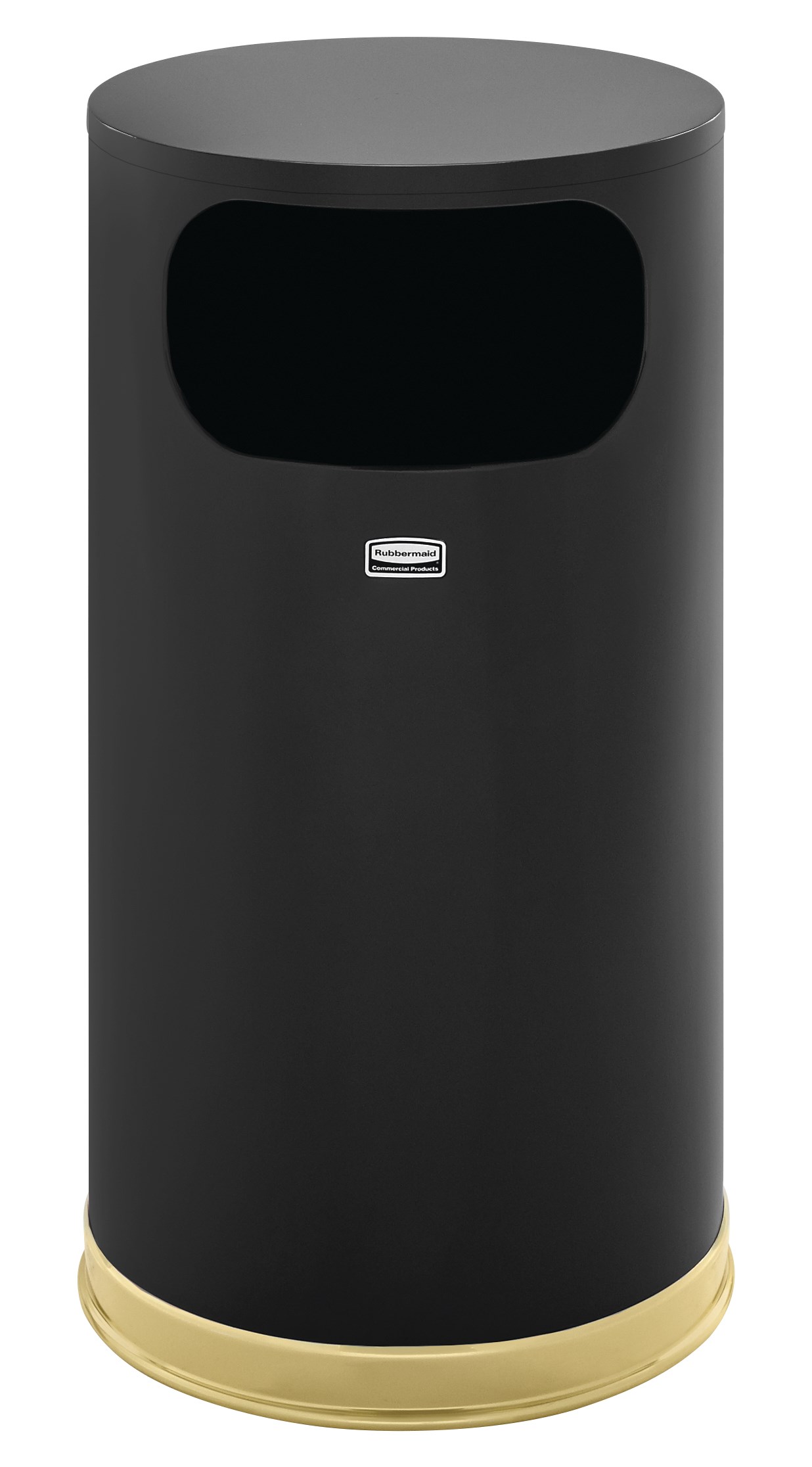 The Metallic Series 12 Gallon FGSO16 Indoor Waste Container is made from heavy-gauge, fire-safe steel with a sleek design that blends nicely with upscale interiors.