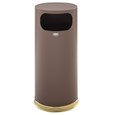 The Metallic Series 15 Gallon FGSO17 Indoor Waste Container is made from heavy-gauge, fire-safe steel with a durable, textured powder coat finish to help withstand the rigors of everyday use.