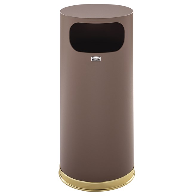 The Metallic Series 15 Gallon FGSO17 Indoor Waste Container is made from heavy-gauge, fire-safe steel with a durable, textured powder coat finish to help withstand the rigors of everyday use.