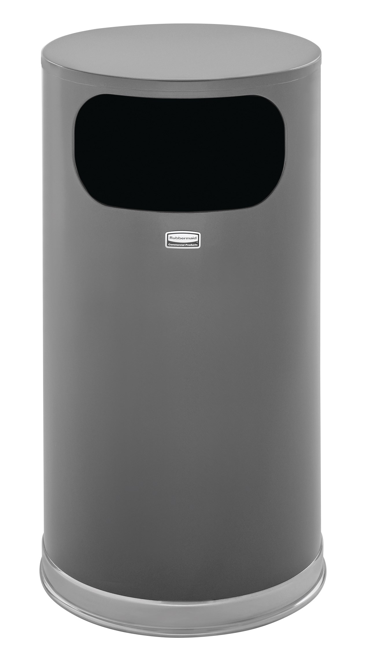 The Metallic Series 12 Gallon FGSO16 Indoor Waste Container is made from heavy-gauge, fire-safe steel with a sleek design that blends nicely with upscale interiors.