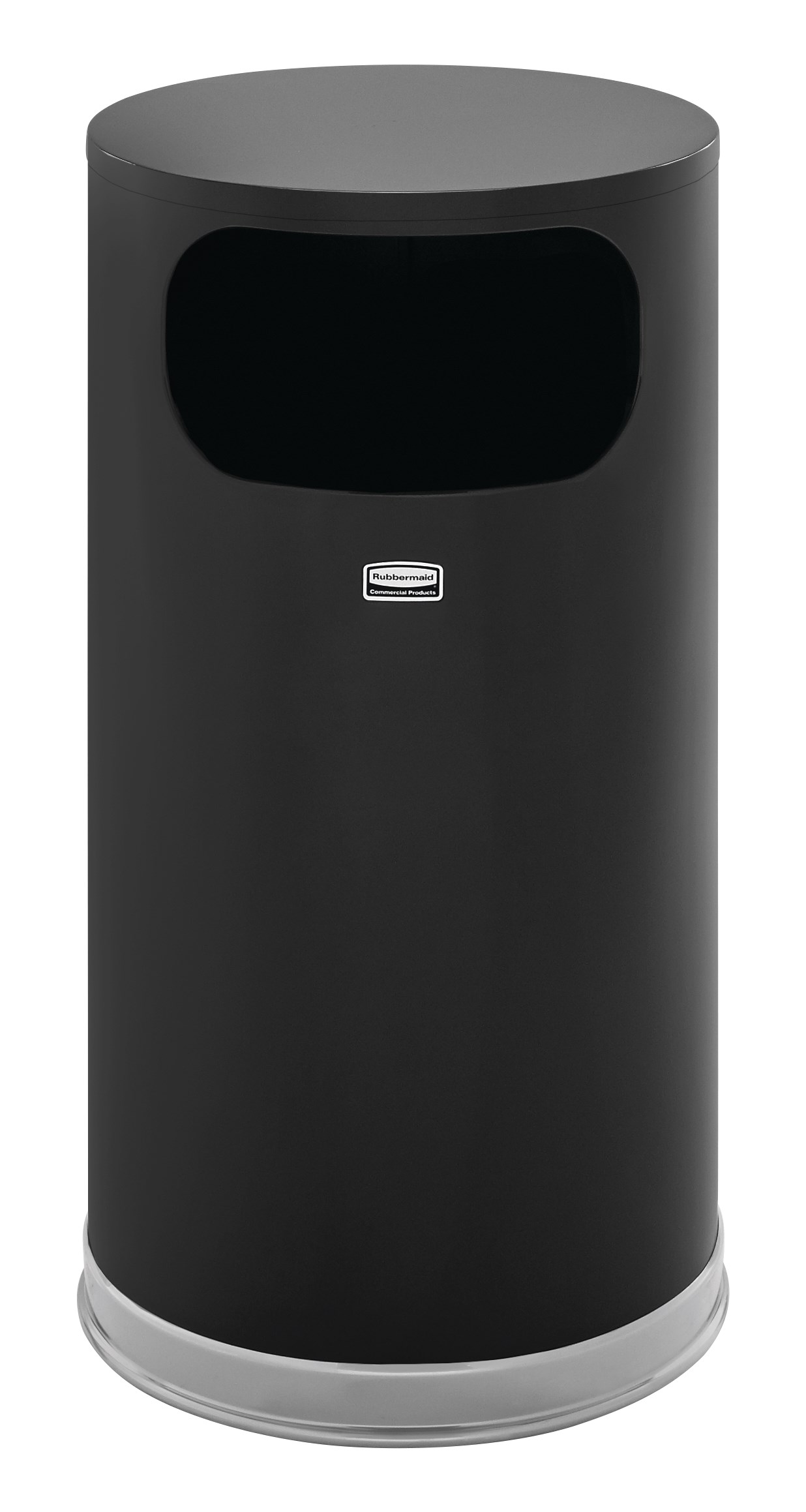 The Metallic Series 12 Gallon FGSO16 Indoor Waste Container is made from heavy-gauge, fire-safe steel with a sleek design that blends nicely with upscale interiors.