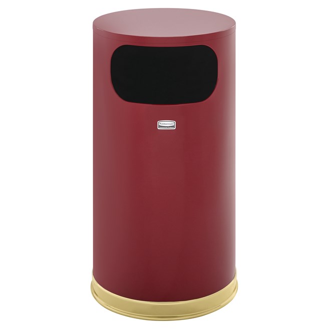 The Metallic Series 12 Gallon FGSO16 Indoor Waste Container is made from heavy-gauge, fire-safe steel with a sleek design that blends nicely with upscale interiors.