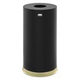 The Metallic Series 15 Gallon FGCC16 Indoor Waste Container has a sleek design that blends nicely with upscale interiors.