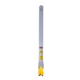 Collapsible sign automatically deploys when removed from wall-mounted storage tube. Multilingual safety communication utilizes ANSI/OSHA-compliant color and graphics