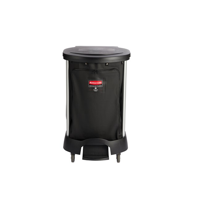 The Rubbermaid Commercial Premium Linen Hamper is a smart choice for large-capacity, hands-free waste collection.
