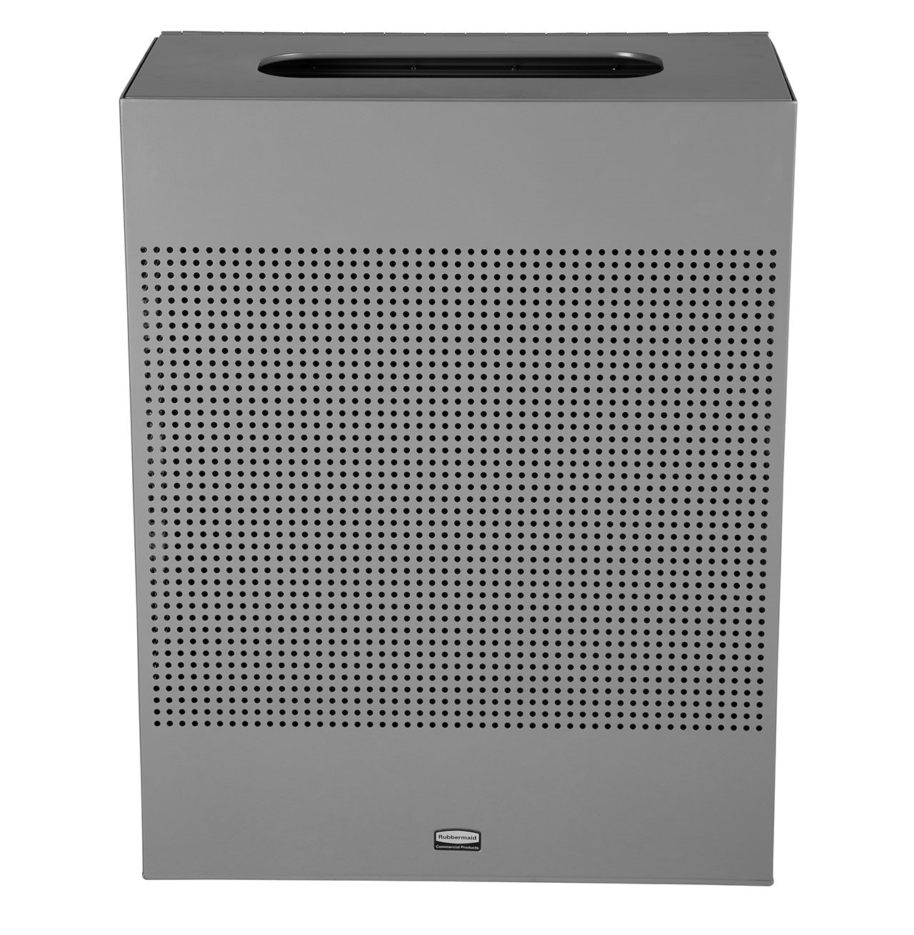 The sleek Silhouettes 22.5 Gallon FGSR18 Decorative Rectangle Indoor Waste Container has a contemporary perforated pattern designed to seamlessly and beautifully blend with modern facilities and environments. High-quality materials and craftsmanship ensure containers can withstand the rigors of everyday use.