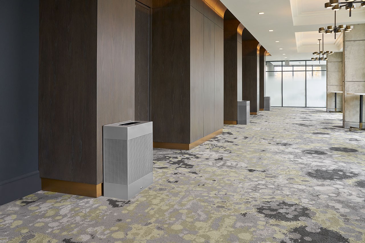 The sleek Silhouettes 22.5 Gallon FGSR18 Decorative Rectangle Indoor Waste Container has a contemporary perforated pattern designed to seamlessly and beautifully blend with modern facilities and environments. High-quality materials and craftsmanship ensure containers can withstand the rigors of everyday use.