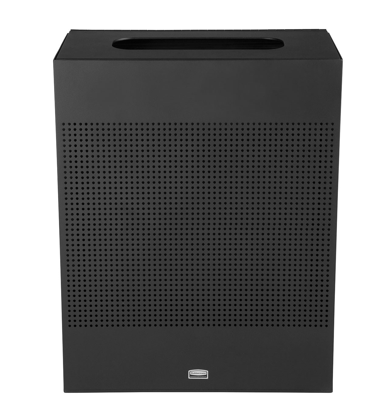 The sleek Silhouettes 22.5 Gallon FGSR18 Decorative Rectangle Indoor Waste Container has a contemporary perforated pattern designed to seamlessly and beautifully blend with modern facilities and environments. High-quality materials and craftsmanship ensure containers can withstand the rigors of everyday use.