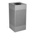 The sleek Silhouettes 16 Gallon FGSC14 Decorative Square Indoor Waste Container has a contemporary perforated pattern designed to seamlessly and beautifully blend with modern facilities and environments. High-quality materials and craftsmanship ensure containers can withstand the rigors of everyday use.