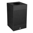 The sleek Silhouettes 20 Gallon FGSC18 Decorative Square Indoor Waste Container has a contemporary perforated pattern designed to seamlessly and beautifully blend with modern facilities and environments. High-quality materials and craftsmanship ensure containers can withstand the rigors of everyday use.