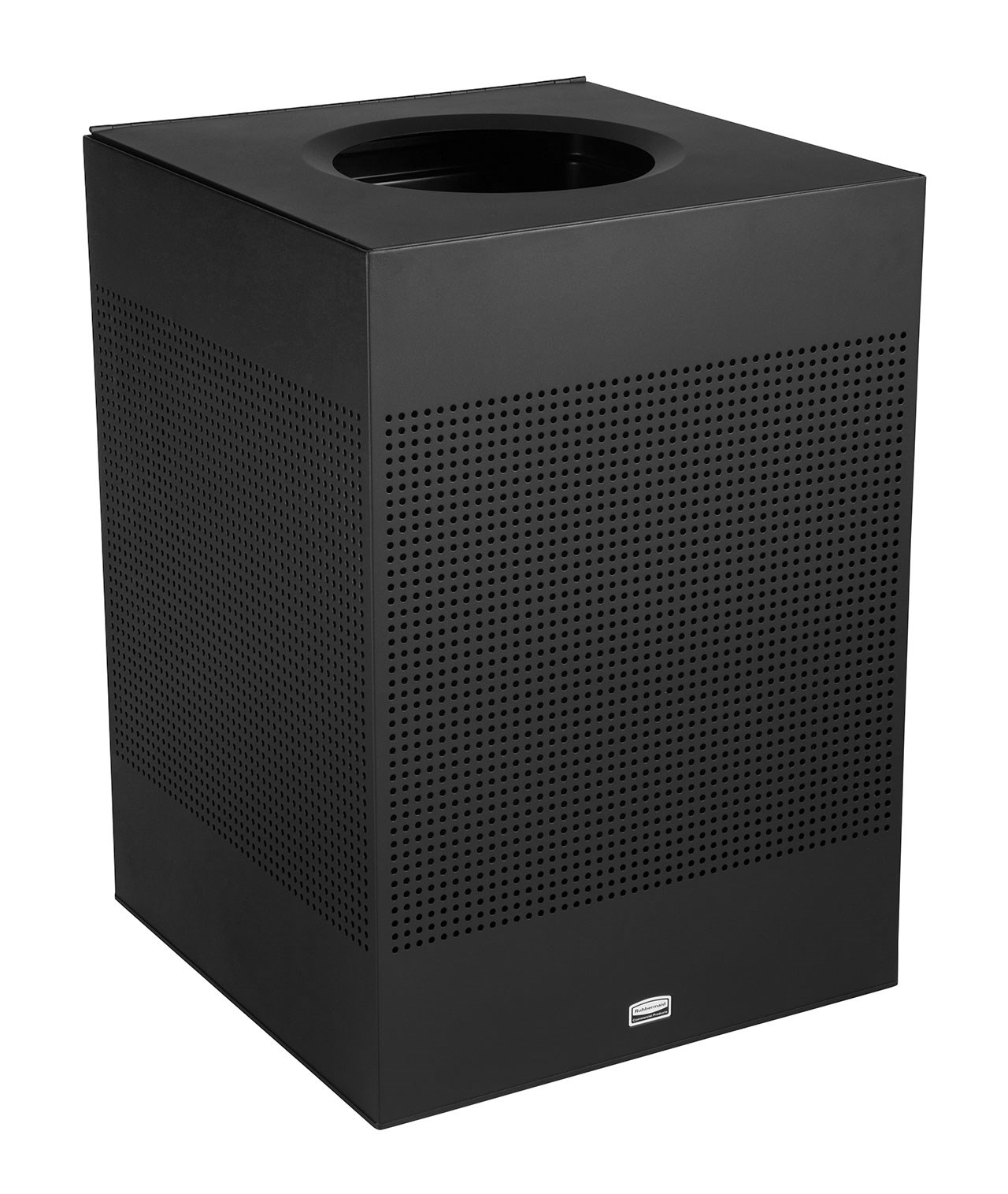 The sleek Silhouettes 40 Gallon FGSC22 Decorative Square Indoor Waste Container has a contemporary perforated pattern designed to seamlessly and beautifully blend with modern facilities and environments. High-quality materials and craftsmanship ensure containers can withstand the rigors of everyday use.