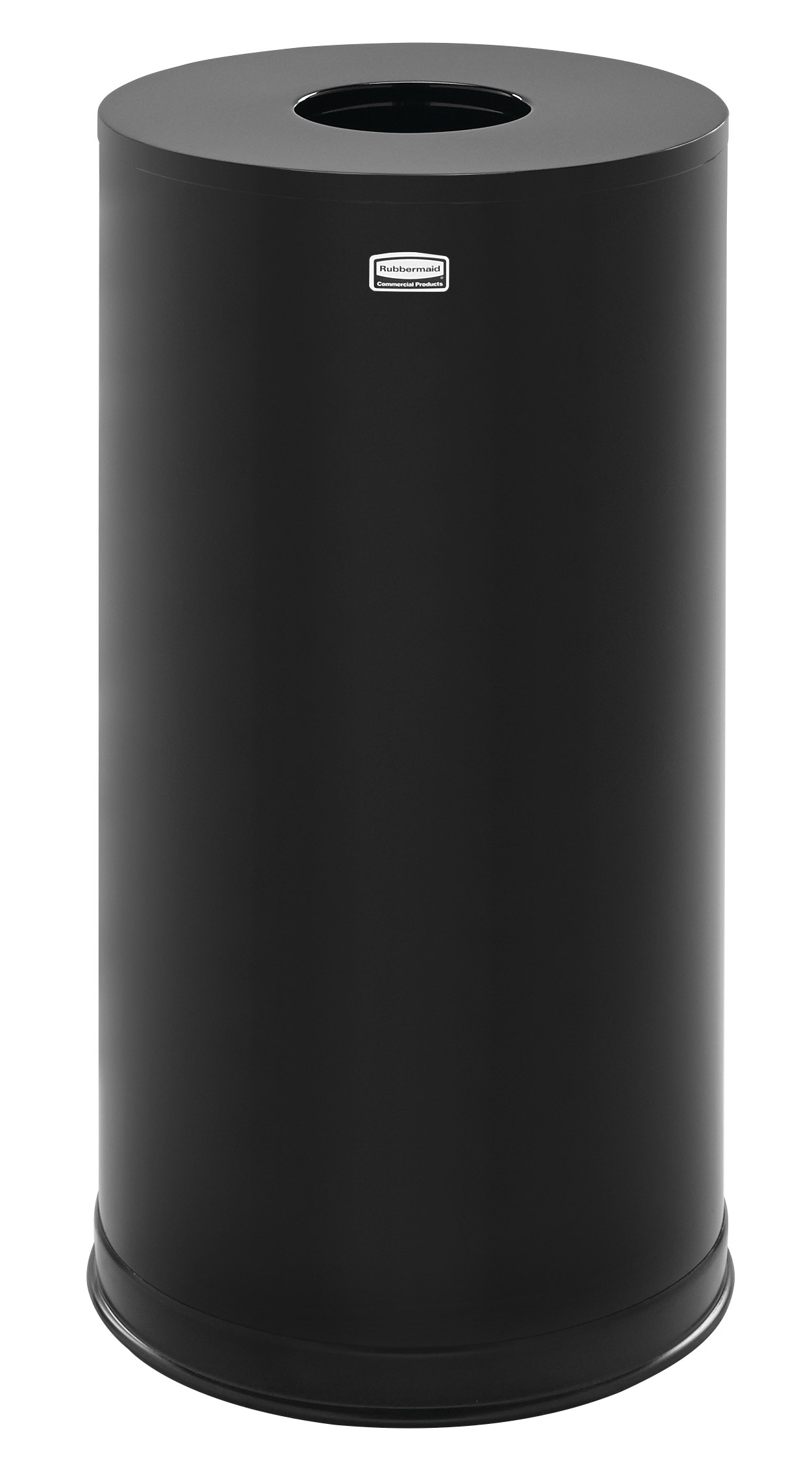 The Metallic Series 15 Gallon FGCC16 Indoor Waste Container has a sleek design that blends nicely with upscale interiors.