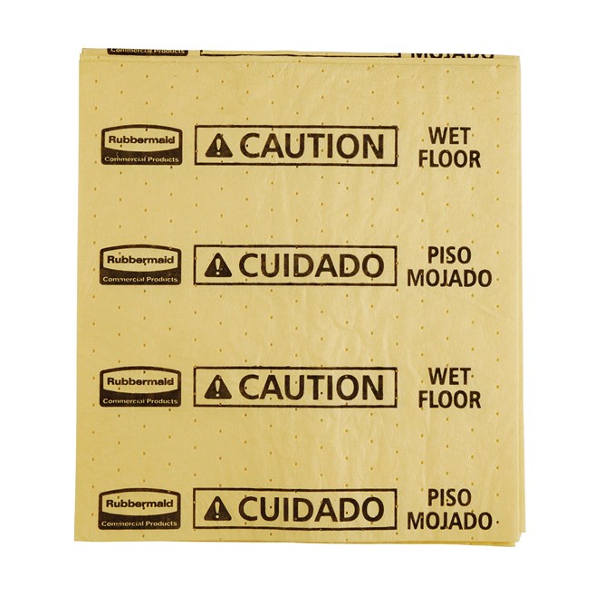 Hace frente a los derrames de forma eficaz e inmediata al cubrir el líquido derramado y alertar a los peatones con su color amarillo brillante.