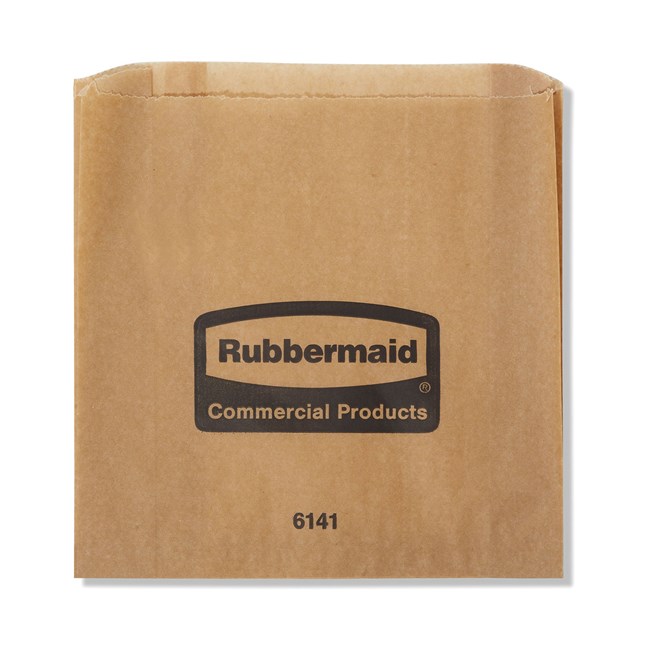 The Rubbermaid Commercial Waxed Sanitary Napkin Bags are waxed bags that are meant to line feminine hygiene bins, making them easier to clean.