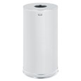 The Metallic Series 15 Gallon FGCC16 Indoor Waste Container has a sleek design that blends nicely with upscale interiors.