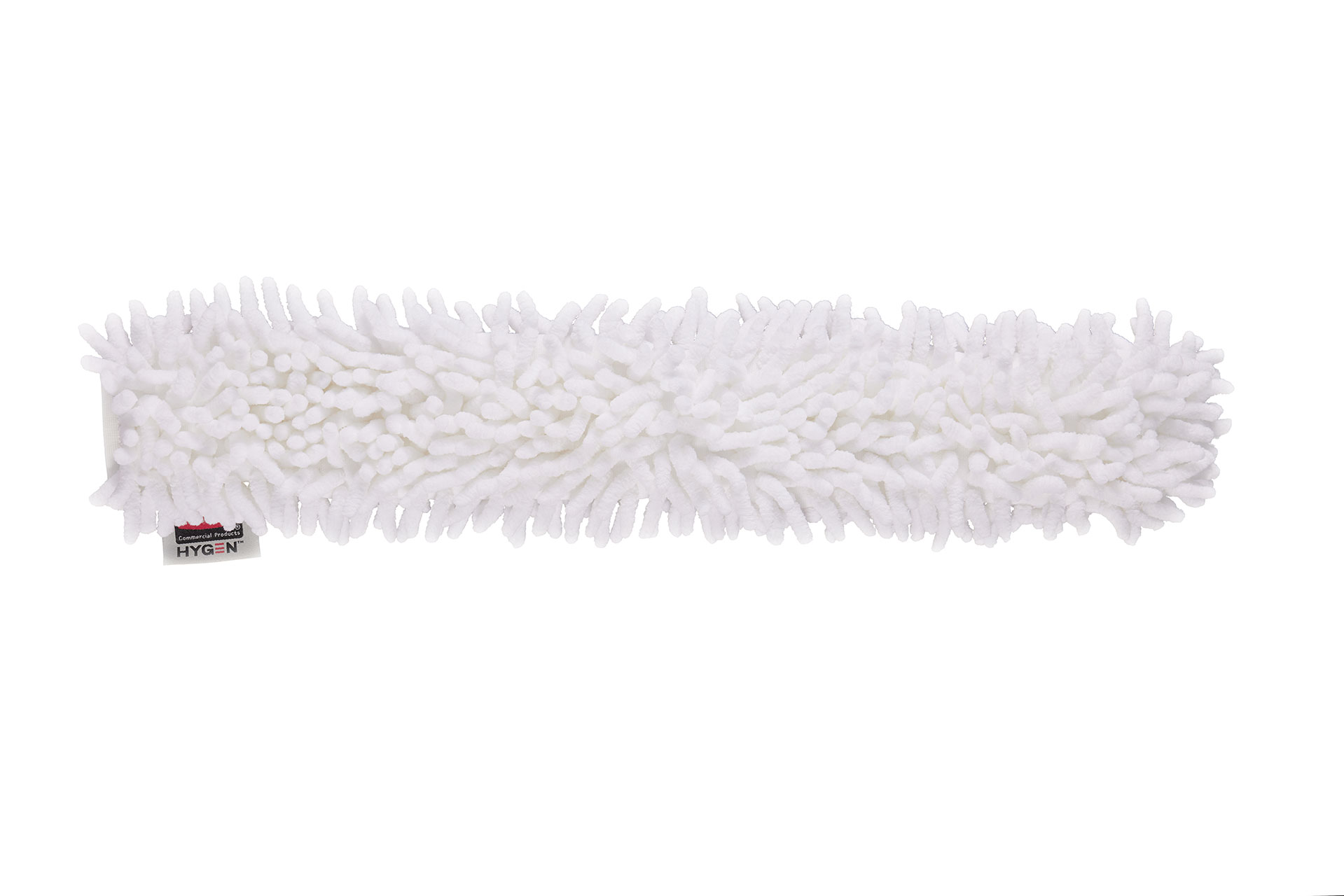 The Rubbermaid Commercial HYGEN™ Microfibre Flexi-Wand Dusting Sleeve easily traps dust, hair, and larger particles.