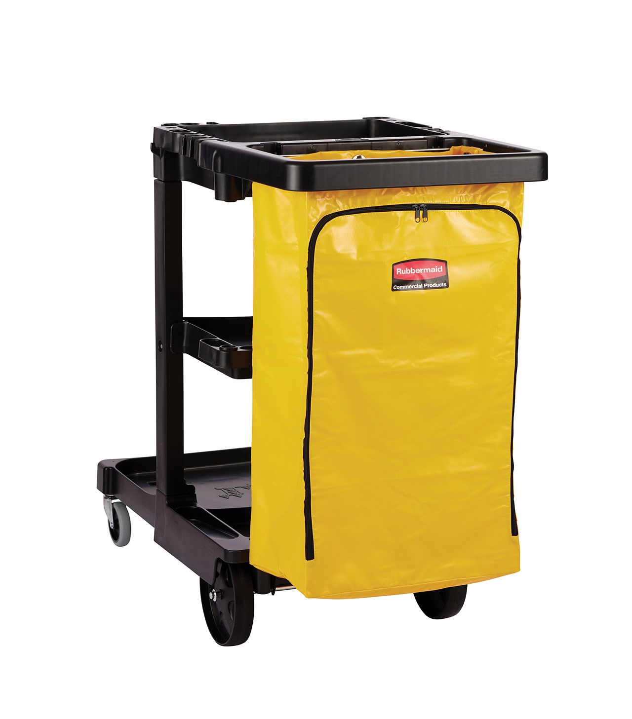 Janitorial Cleaning Cart – Traditional, Black