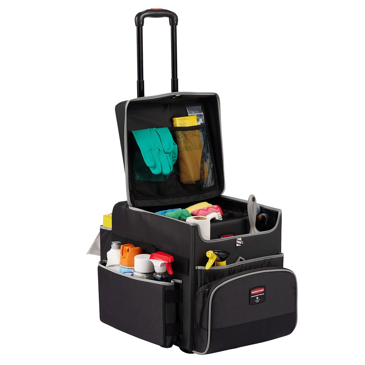 The Executive Quick Cart is the industry’s most durable mobile cart solution for housekeeping, janitorial and maintenance environments.