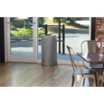 The Half Rounds Series indoor decorative waste container fits flush against walls to conserve space and reduce obstructions in high-traffic areas. The sleek and functional design of this receptacle blends seamlessly with upscale and modern indoor facilities.