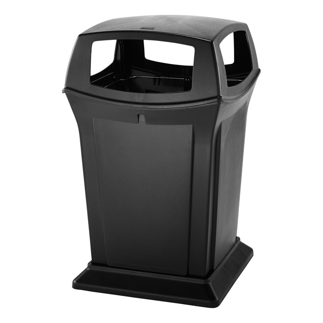 The Rubbermaid Commercial Ranger® Classic Waste Bin features Rubbermaid's famous durability, modern styling, and easy-to-service design.