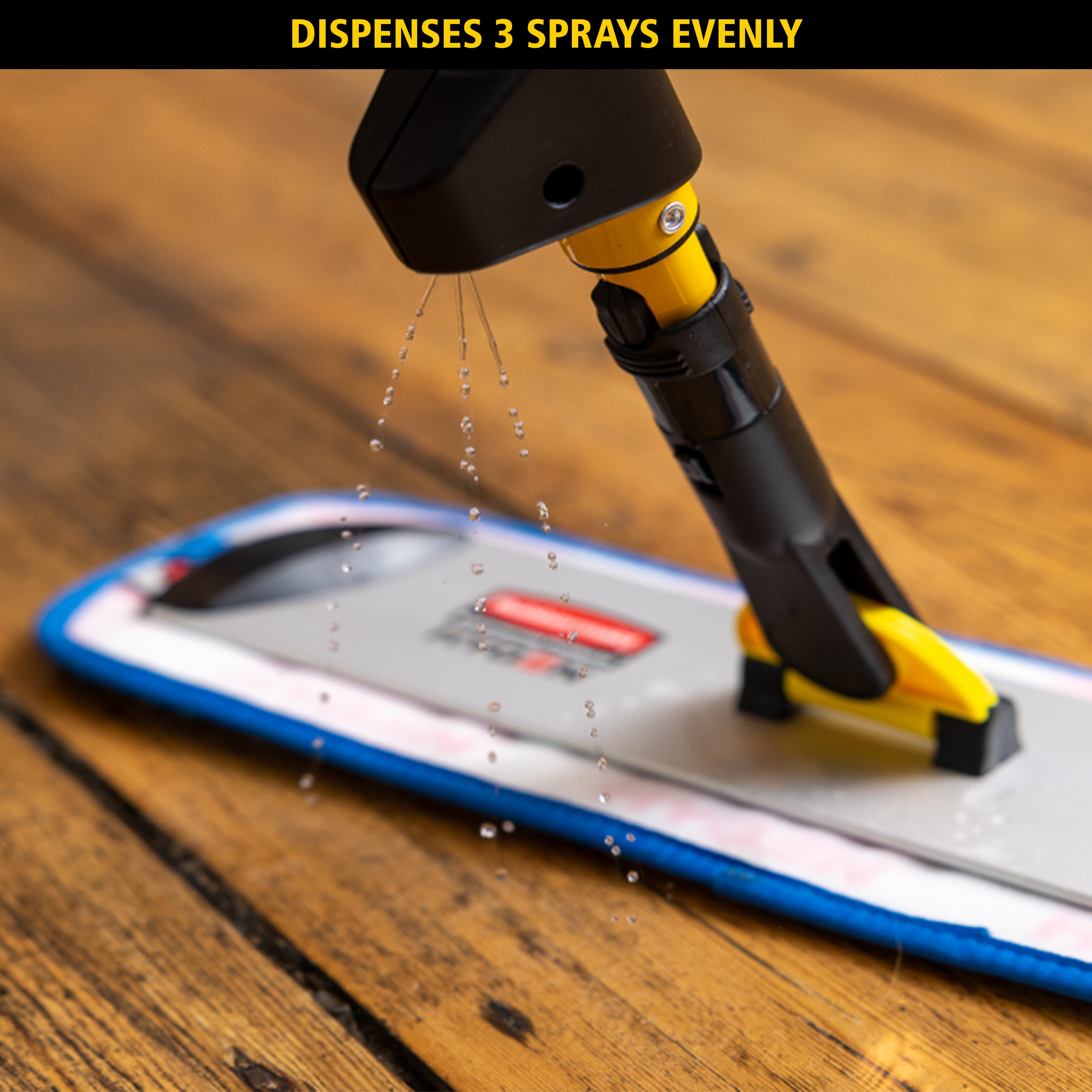 Rubbermaid Commercial Products Hygen Pulse Microfibre Spray Mop Kit | 0.6L Fluid Reservoir | Hospitality, Offices & Commercial Use.