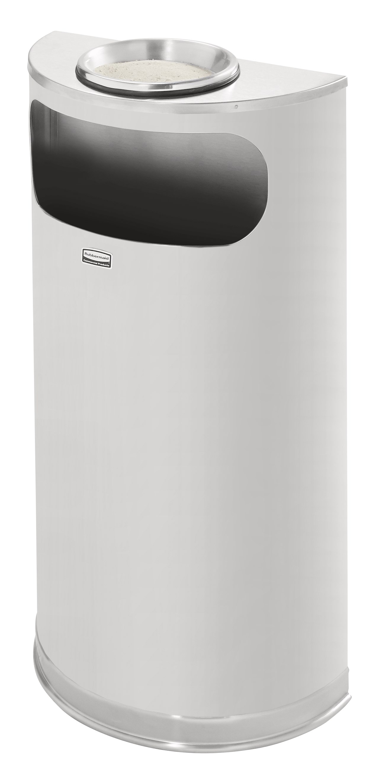 ハーフラウンズシリーズの屋内用装飾ゴミ箱は、壁面にぴったりとフィットするので、スペースを節約し、人通りの多い場所でも邪魔になりません。洗練された機能的なデザインは、高級感のあるモダンな屋内施設にシームレスに溶け込みます。