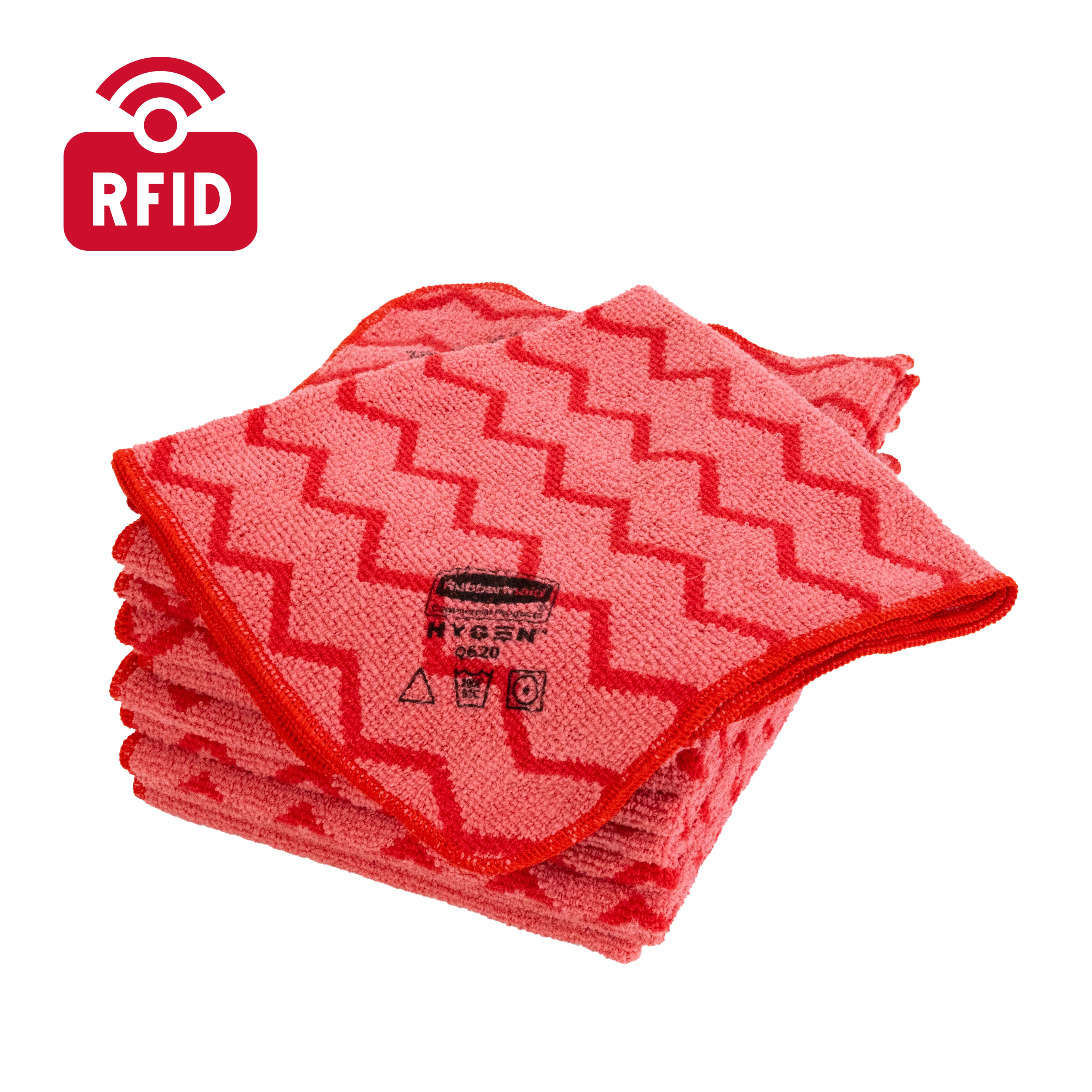 HYGEN™ Launderable RFID Microfibre Cloth is designed with industry-leading durability for optimal infection prevention and unmatched performance. Now featuring RFID technology, these cloths provide real-time tracking of their usage and wash cycles, ensuring that only properly sanitized cloths are reused, enhancing both hygiene compliance and inventory management. Its cleaning capability can tackle any surface, picking up everything from dirt, lint, and dust to bacteria invisible to the naked eye.

With HYGEN™ microfibre cleaning cloths, you can say goodbye to paper towels and hello to multi-use surface cleaners. Learn more about how RFID-equipped cloths bring added efficiency and control to your cleaning process.