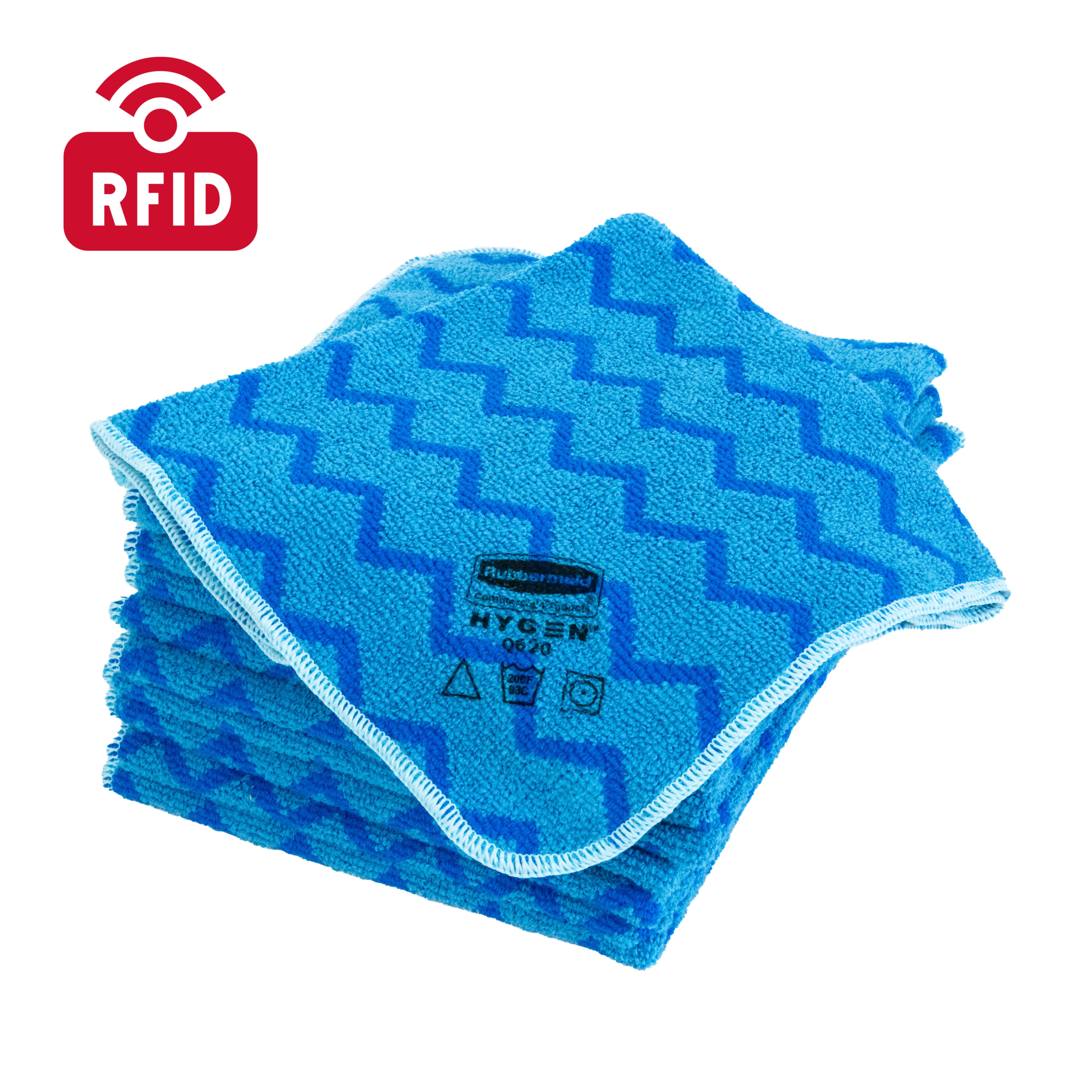 HYGEN™ Launderable RFID Microfibre Cloth is designed with industry-leading durability for optimal infection prevention and unmatched performance. Now featuring RFID technology, these cloths provide real-time tracking of their usage and wash cycles, ensuring that only properly sanitized cloths are reused, enhancing both hygiene compliance and inventory management. Its cleaning capability can tackle any surface, picking up everything from dirt, lint, and dust to bacteria invisible to the naked eye.

With HYGEN™ microfibre cleaning cloths, you can say goodbye to paper towels and hello to multi-use surface cleaners. Learn more about how RFID-equipped cloths bring added efficiency and control to your cleaning process.