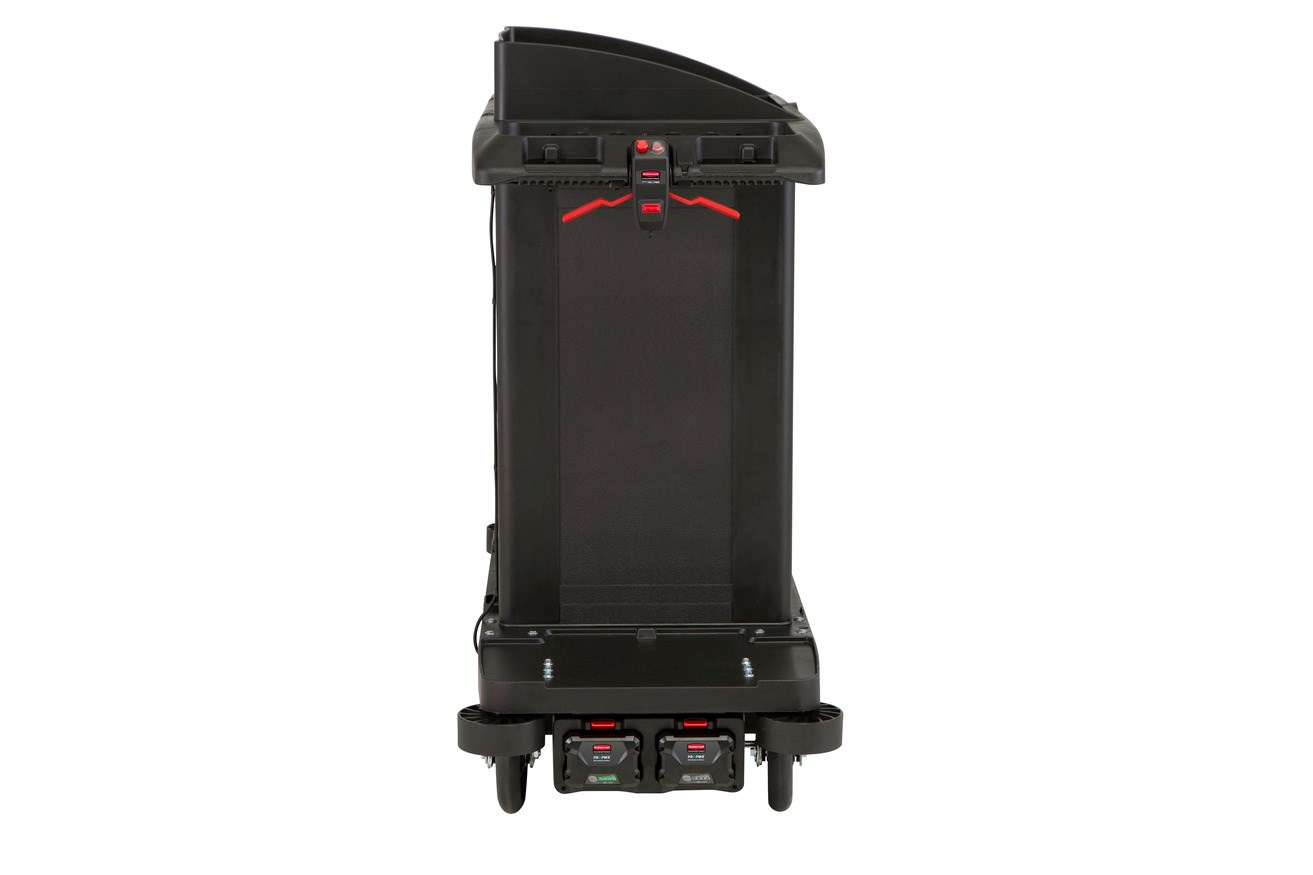 The Motorized Kit for Housekeeping Carts, boosted by PROPWR™ batteries, is the ideal choice for users who want the benefits of cordless motorized power to reduce user strain when moving heavy housekeeping loads.