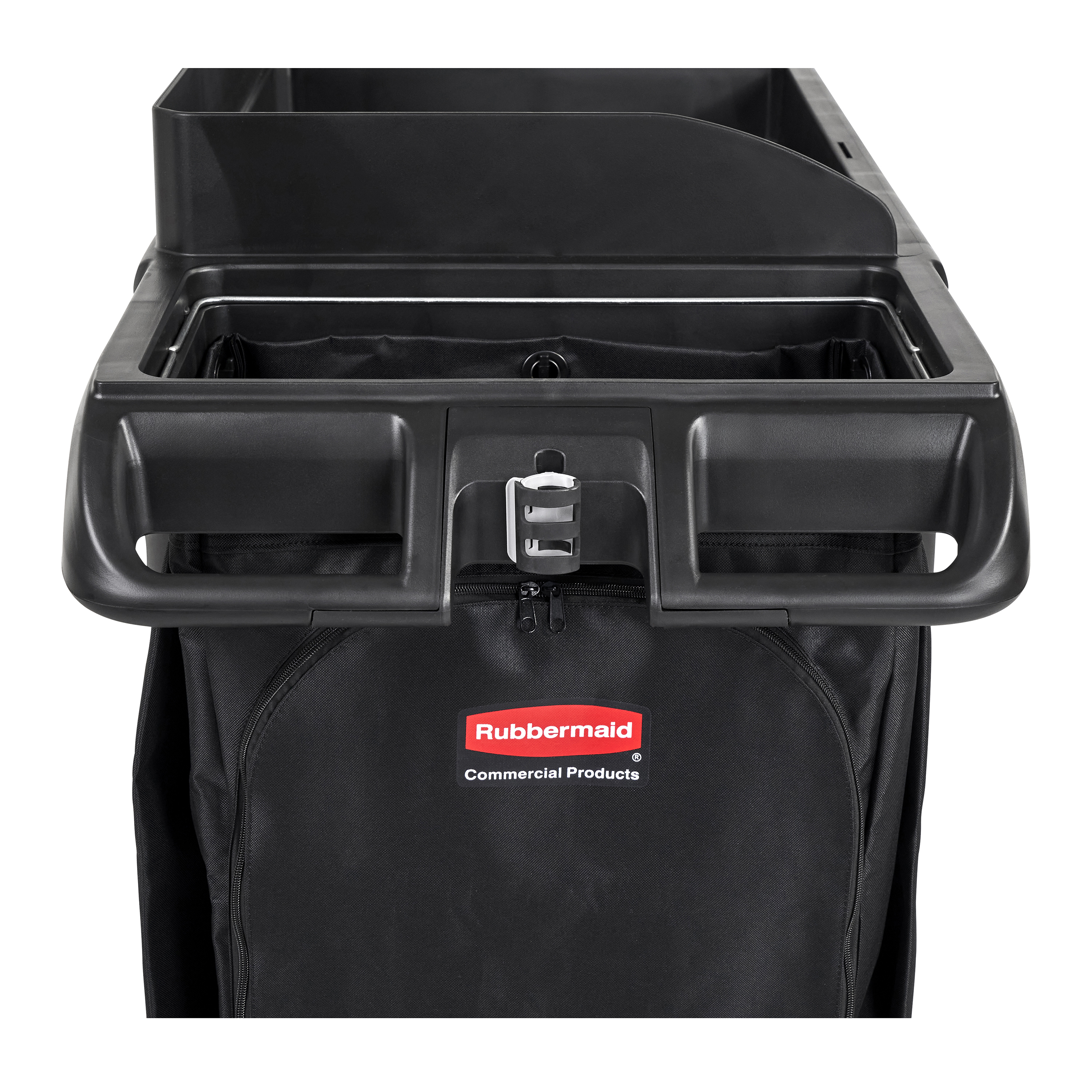 El Carro de Limpieza de Tamaño Completo es la solución integral para una limpieza eficiente, con maniobrabilidad de 360° y organización personalizable con dos estantes ajustables.