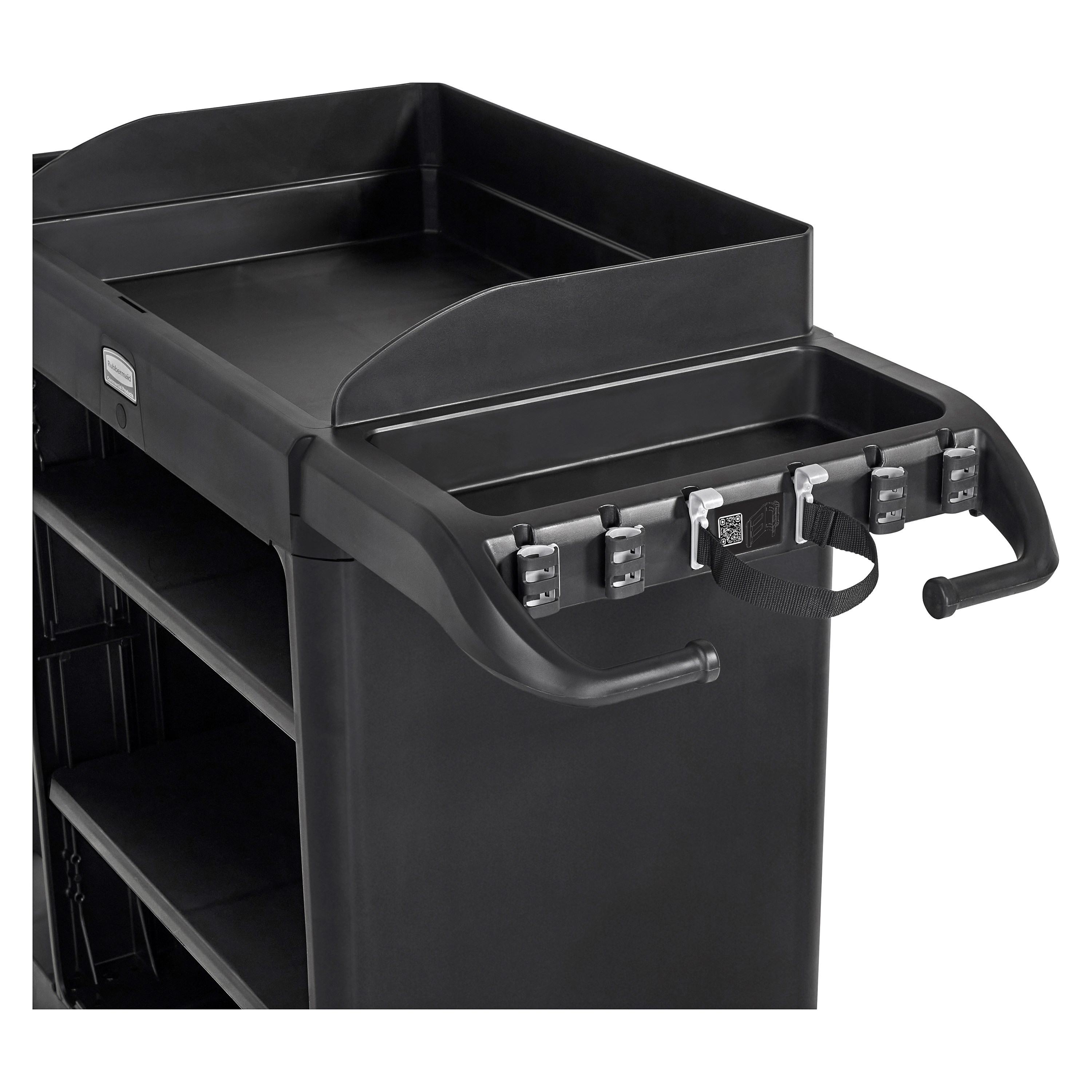 Rubbermaid Commercial Product's new QuickClip System offers users a simple, on-the-go solution for storing and accessing stick goods.
