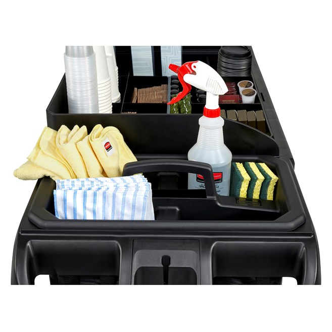 The Cleaning Caddy is an all-purpose caddy designed for easily carrying cleaning supplies or tools.