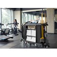 The Full-Size Housekeeping Cart with Accessory Bundle is the complete system solution for efficient housekeeping, offering 360° maneuverability and a new accessory bundle for improved cart organization.