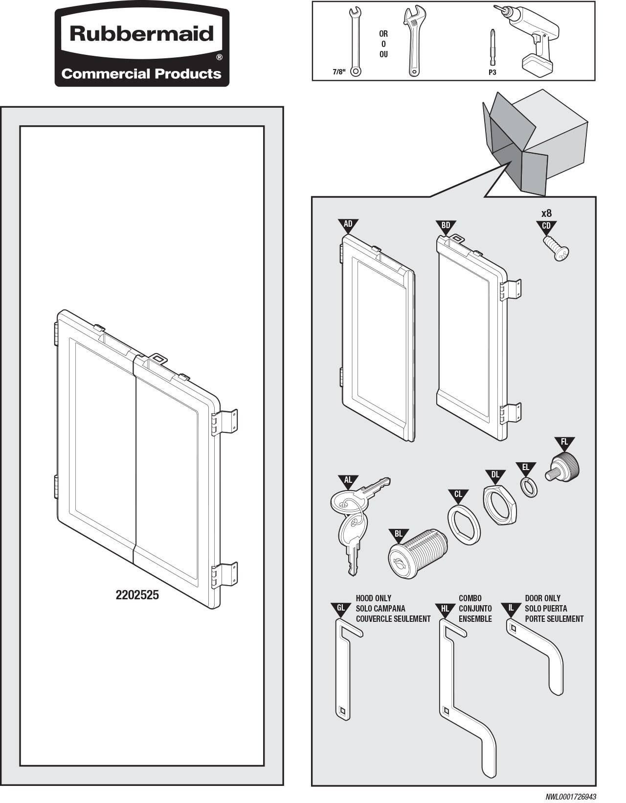 Use this instruction guide to assist in assembling your RCP product.