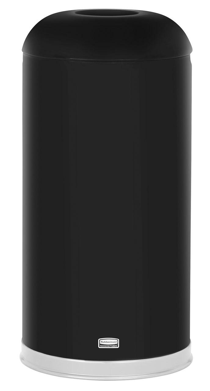 클래식한 원형 상단 디자인이 특징인 라운드 탑 15갤런 FGR32 라운드 탑 장식용 실내 쓰레기통은 화재에 안전한 헤비 게이지 강철로 제작되었으며 OSHA 표준을 준수합니다.