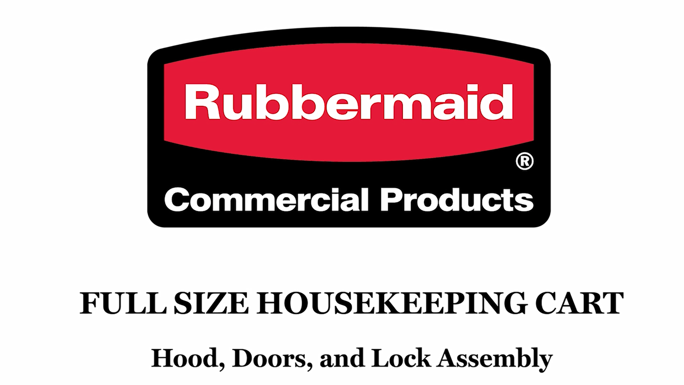 Full-Size Housekeeping Cart with Hood and Doors Assembly Video (2202587)