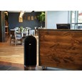 Featuring a classic, round top design, the Round Top 15 Gallon FGR1536 Round Top Decorative Indoor Waste Container is constructed from heavy-gauge, fire-safe steel and complies with OSHA standards.