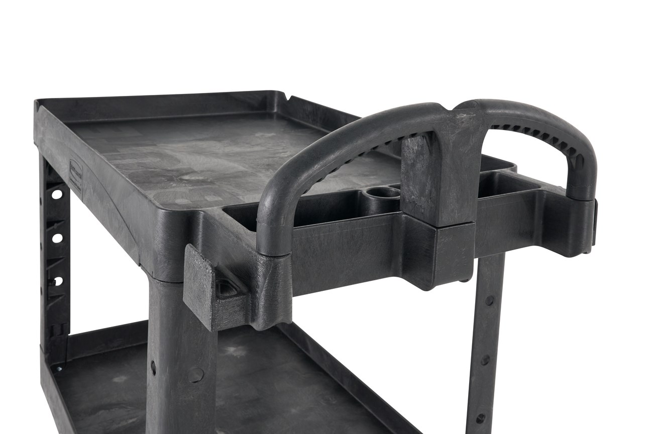 The BRUTE Heavy-Duty Utility Trolley is a robust and reliable transport solution for workshops, warehouses, and commercial environments. Designed with lipped shelves to keep items secure, this durable structural foam trolley resists rust, dents, and chips, making it ideal for demanding workplaces.