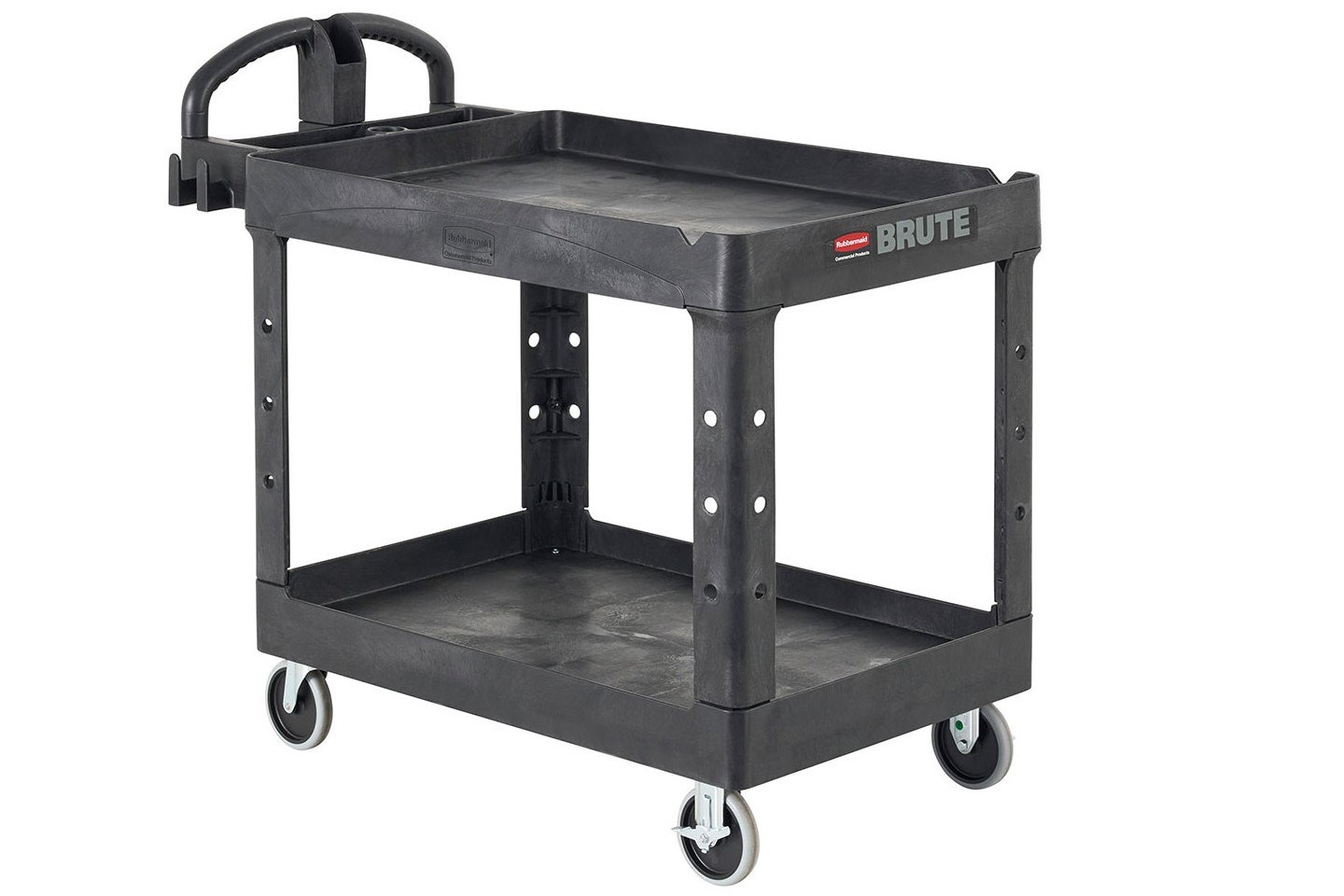 The BRUTE Heavy-Duty Utility Trolley is a robust and reliable transport solution for workshops, warehouses, and commercial environments. Designed with lipped shelves to keep items secure, this durable structural foam trolley resists rust, dents, and chips, making it ideal for demanding workplaces.