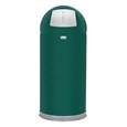 The Round Tops Push Door decorative refuse container have a classic, sleek design that beautifully blend into any indoor environment and open top for easy waste disposal.