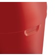 The Round Tops Push Door decorative refuse container have a classic, sleek design that beautifully blend into any indoor environment and open top for easy waste disposal.