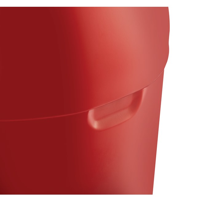 The Round Tops Push Door decorative refuse container have a classic, sleek design that beautifully blend into any indoor environment and open top for easy waste disposal.